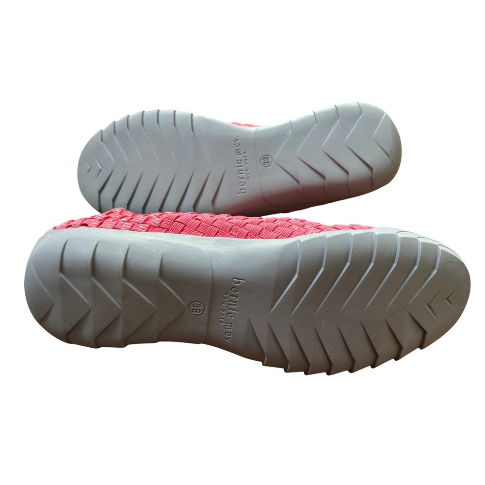 Bernie Mev Women's Woven Elastic Slip On Sneakers Pink Grey Size 38 (US 7) NEW - Picture 8 of 10